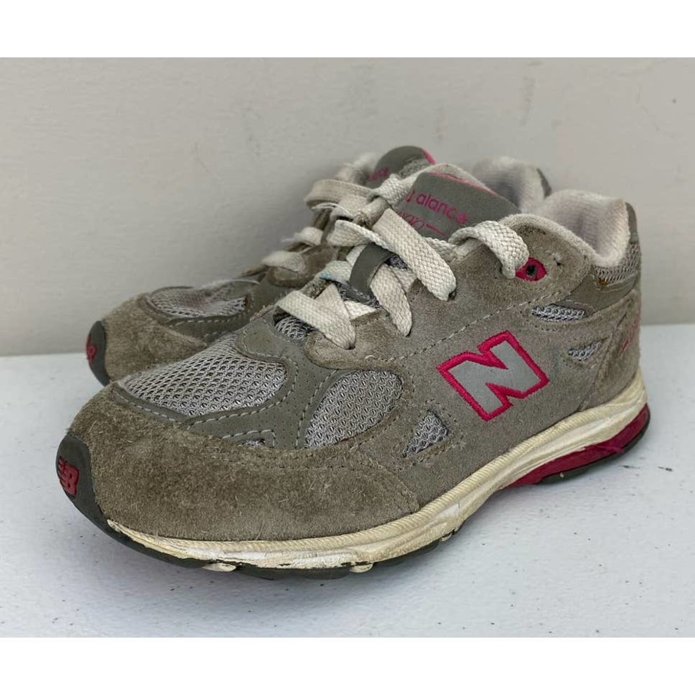 Youth Toddler Infant New Balance 990 KJ990GPI suede sneakers shoes, 9